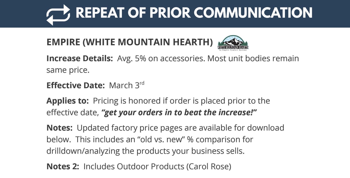 Body - Empire,  Real Fyre, Kingsman and Metal Fab Pricing-5