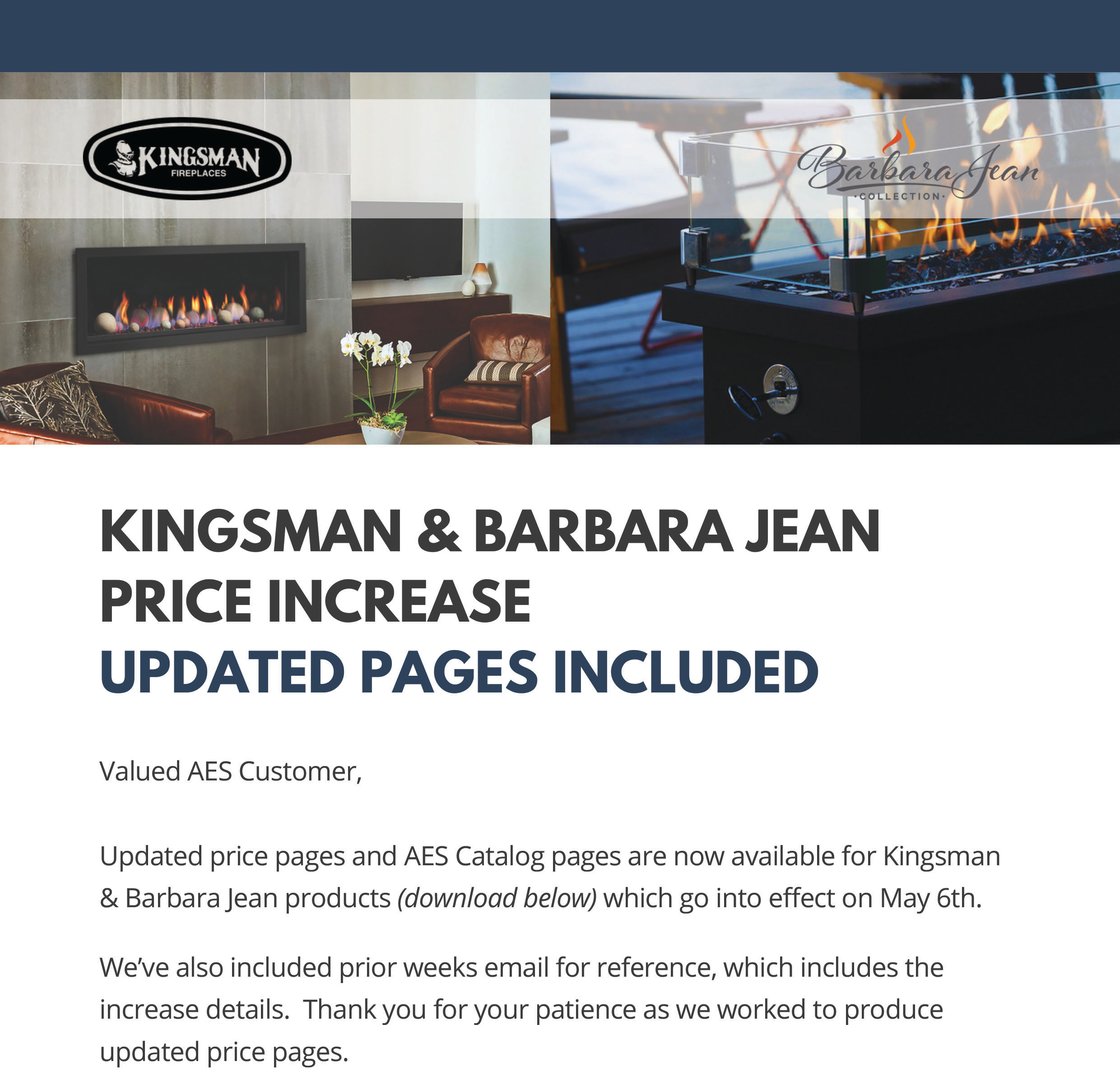 Body - Kingsman Barbara Jean Price Increase May 6th-1