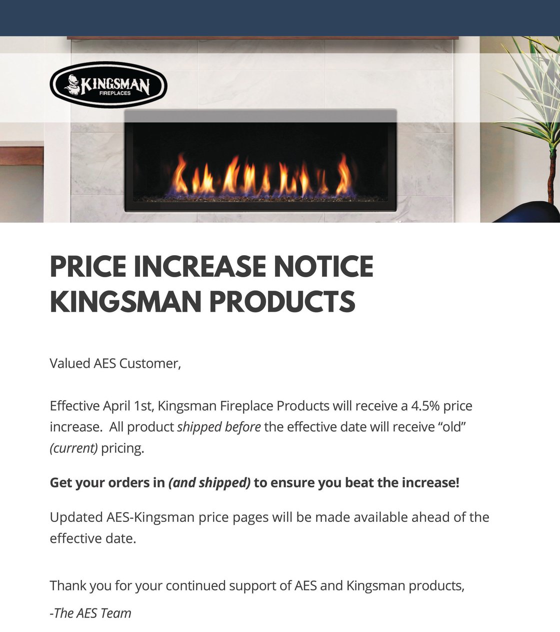 Body - Kingsman Price Increase Notice April 1st-1