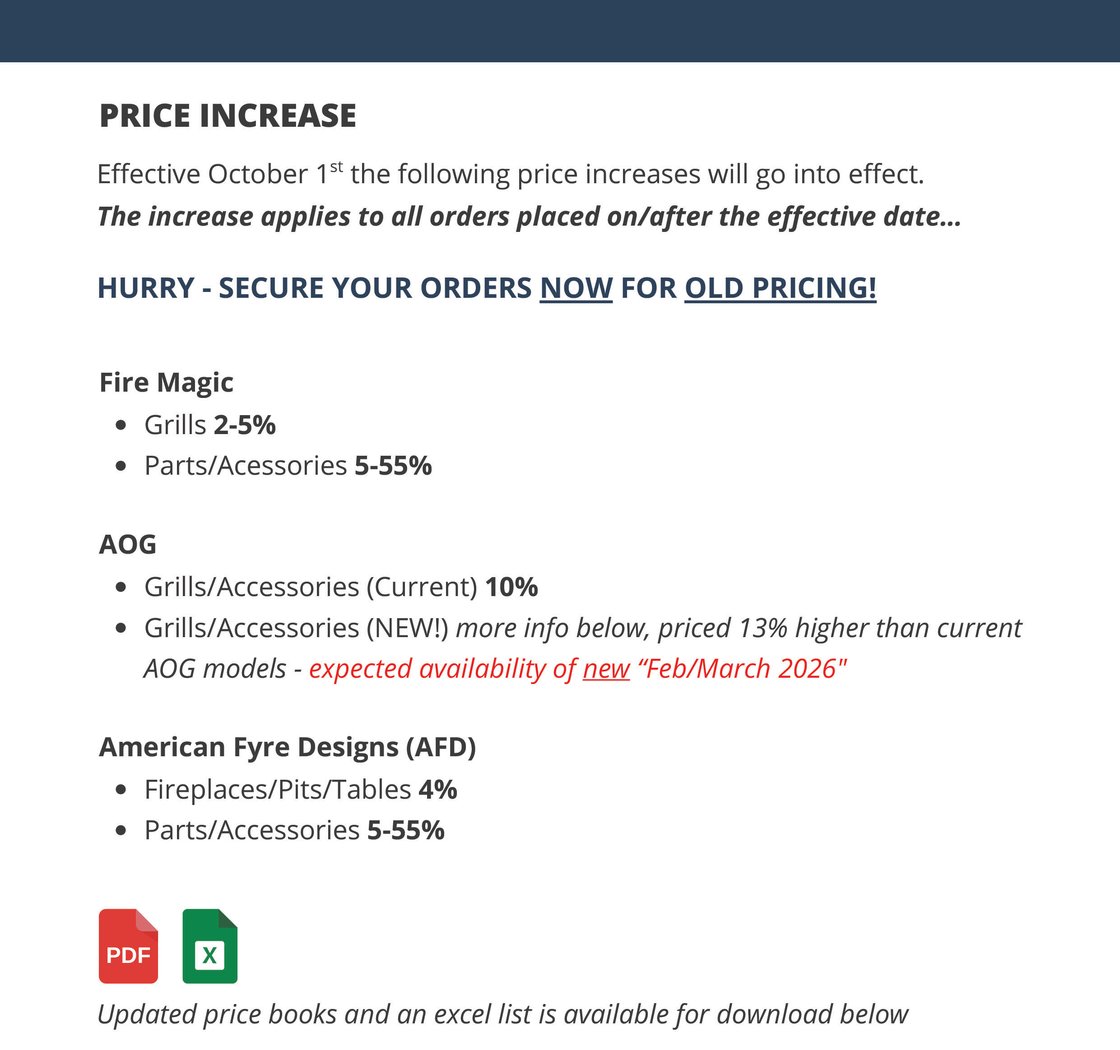 Body - RHP Outdoor Price Increase Oct 1st 2026-2-1