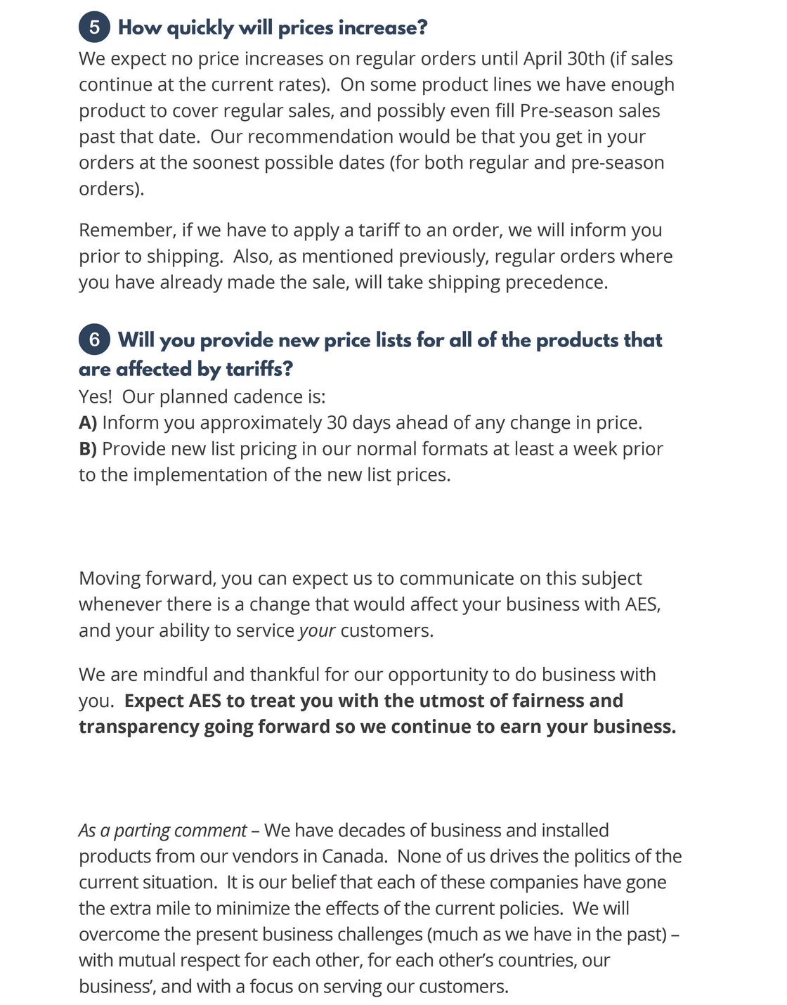 Body - Tariff Update March 2025-3-1